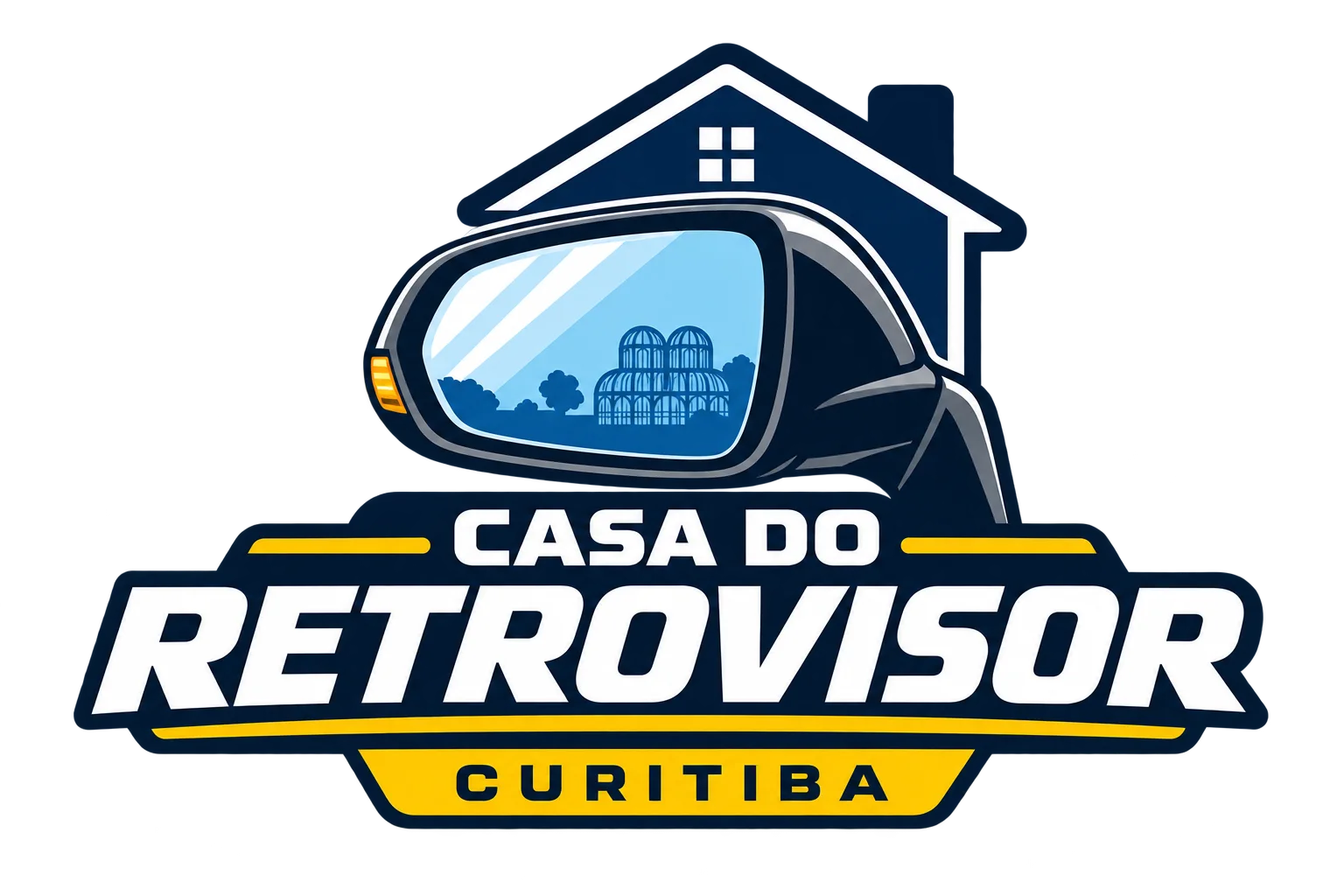 Logotipo Casa do Retrovisor Curitiba